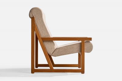  Vagn Fuglsang Vagn Fuglsang Lounge Chairs with Pine and Fabric Denmark 1970s