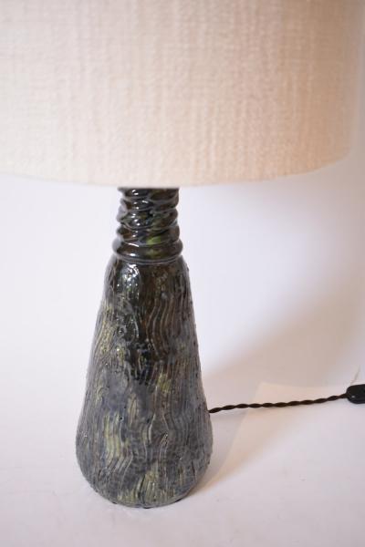  Villandry 32cm green and blue ceramic lamp Barracuda edition 