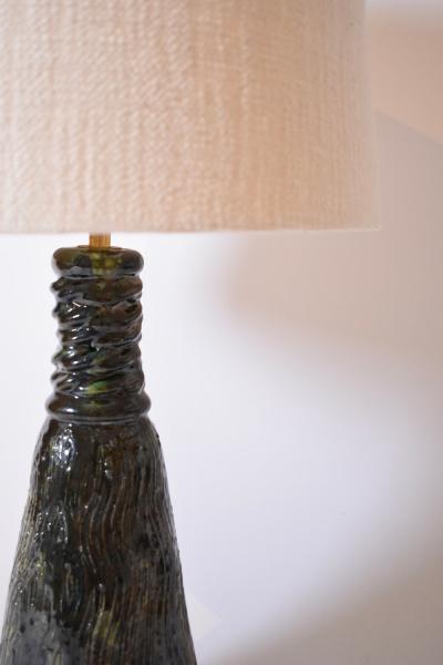  Villandry 32cm green and blue ceramic lamp Barracuda edition 