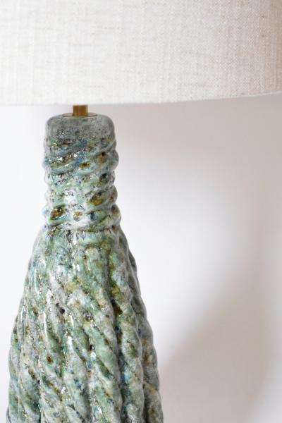  Villandry 32cm light blue honey ceramic lamp Barracuda edition 