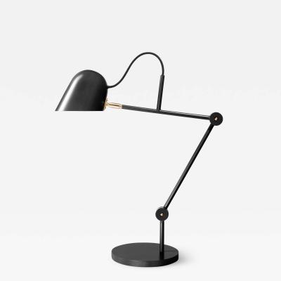 rsj Streck Adjustable Table Lamp by Joel Karlsson for rsj in Black