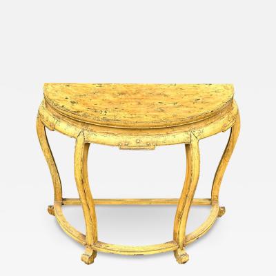 19th C Style Chinese Ming Yellow Console Table