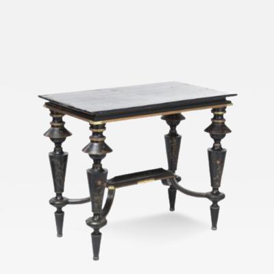 19th century black lacquered and gilt Japanese style table