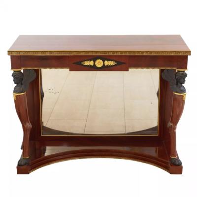 A Pair Of Russian Neoclassical Wall Consoles St Petersburg