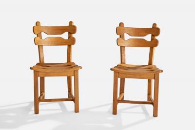 A W A Meubelfabriek Dining Room Chairs in Oak Netherlands 1960s