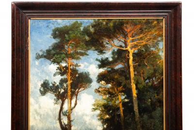 AUGUST SCHAEFFER VON WIENWALD Walking the Forest in the Evening 1874 August Schaeffer von Weinwald