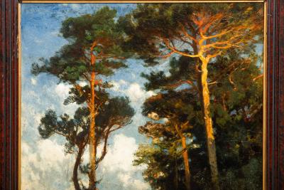 AUGUST SCHAEFFER VON WIENWALD Walking the Forest in the Evening 1874 August Schaeffer von Weinwald