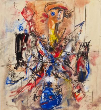 Abstract Composition Jack Of Diamonds Vladimir Nemukhin Russia 1968