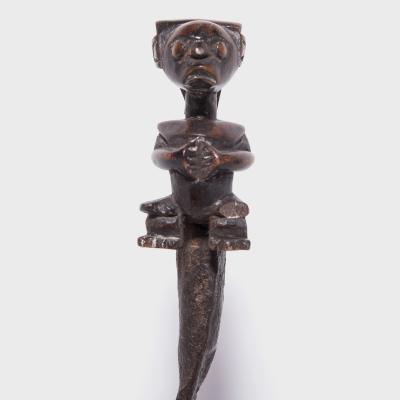 African Sickle Currency with Figure