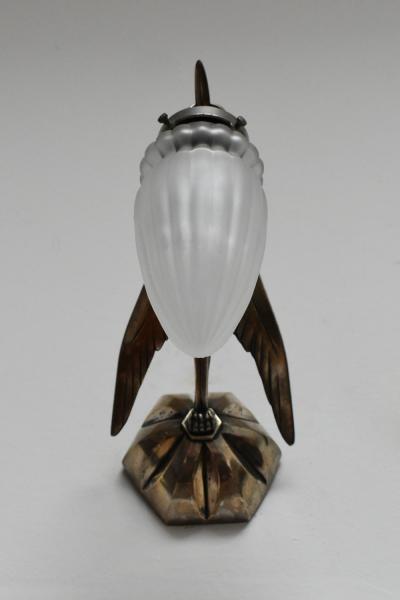 Albert Cheuret style pair of zoomorphic wall lamps 1930s 