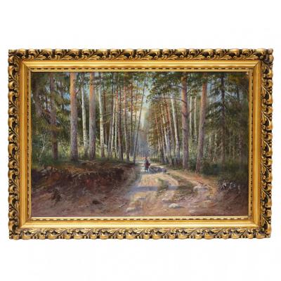Alexandra Egorovna Makovskaja 1837 1915 Forest Road Russia 1889