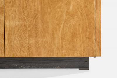 American Designer Cabinet with Maple and Metal 1950s