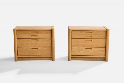 American Designer Chests of Drawers in Oak USA 1970s
