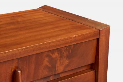 American Designer Dresser with Birch and Brass USA 1950s