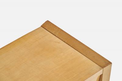 American Designer Dresser with Maple and Brass USA 1950s
