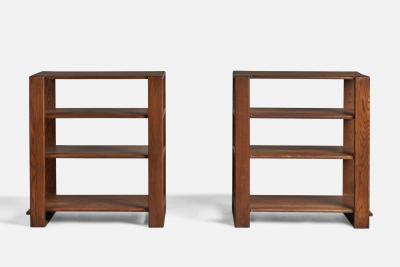 American Designer Side Tables in Oak USA 1950s