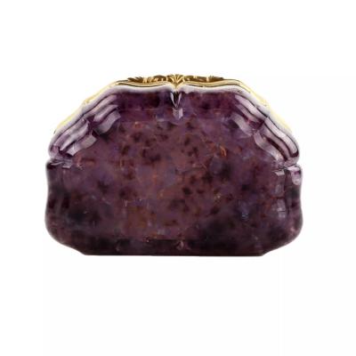An Exceptional Gold Mounted Amethyst Snuff Box By Johann Keibel St Petersburg