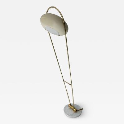 Angelo Lelli Lelii Mid Century Floor Lamp Brass Metal by Angelo Lelii for Arredoluce Italy 1950s