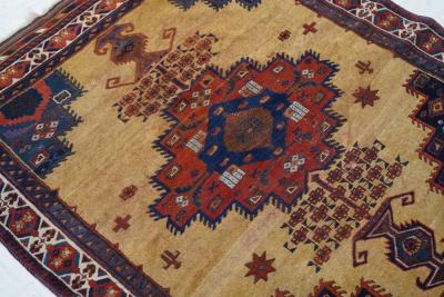 Antique Afshar Rug 3 10 x 4 8 