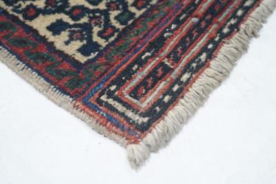 Antique Afshar Rug 3 3 x 4 2 
