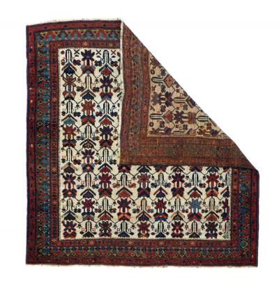 Antique Afshar Rug 3 5 x 3 6 