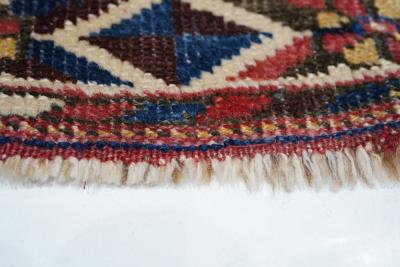 Antique Afshar Rug 3 6 x 3 10 