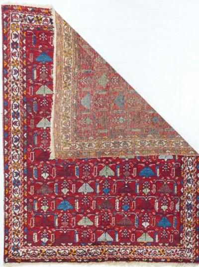 Antique Afshar Rug 5 0 x 6 5 