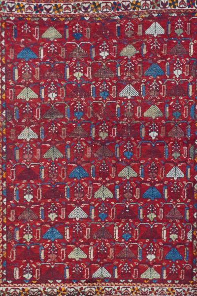 Antique Afshar Rug 5 0 x 6 5 