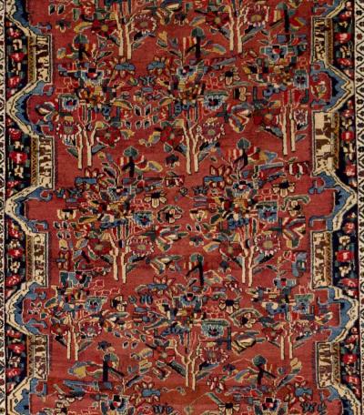 Antique Armenian Weave Rug 4 9 x 6 10 