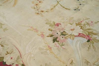 Antique Aubusson Beauvais Rug 5 1 x 6 2 