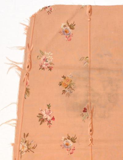 Antique Aubusson Tapestry Cover Seat Pair 1 of pair 25 x 46