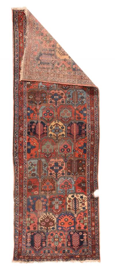 Antique Bakhtiari Rug 3 7 x 10 3 