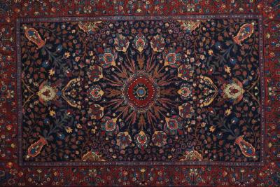 Antique Bidjar Rug 4 6 x 6 8 