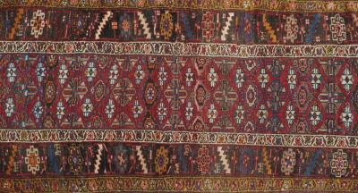Antique Bidjar Runner 3 7 x 9 2 