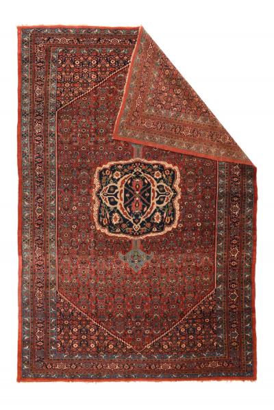 Antique Burgundy Bidjar Rug 7 5 x 11 1 
