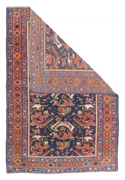 Antique Caucasian Bijov Rug 3 11 x 5 10 