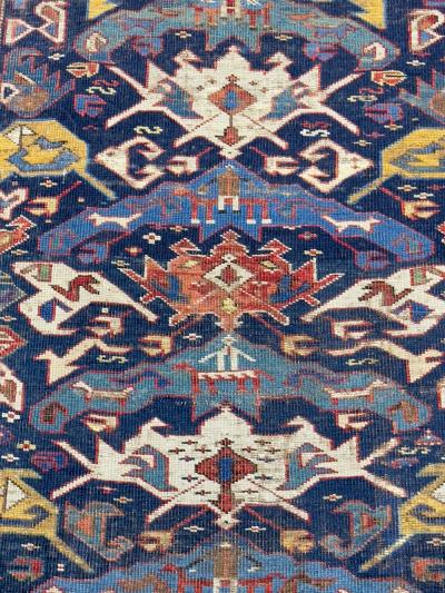 Antique Caucasian Bijov Rug 310 x 76 