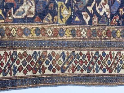 Antique Caucasian Bijov Rug 310 x 76 