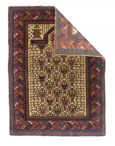 Antique Caucasian Daghastan Rug 33 x 44 