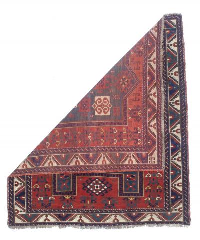 Antique Caucasian Fakhralou Kazak Rug 52 x 60 