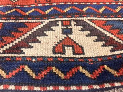 Antique Caucasian Fakhralou Kazak Rug 52 x 60 