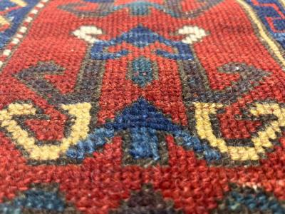 Antique Caucasian Fakhralou Kazak Rug 52 x 60 