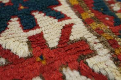 Antique Caucasian Kazak Borcholo Rug 4 9 x 6 3 