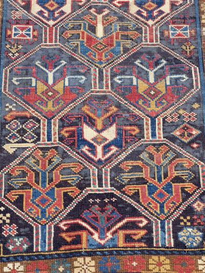 Antique Caucasian Kazak Rug 35 x 61 