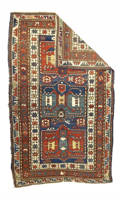 Antique Caucasian Kazak Rug 36 x 58 