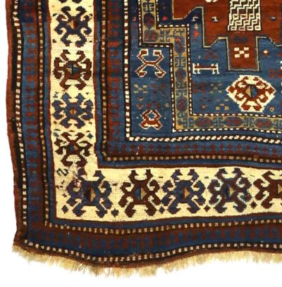 Antique Caucasian Kazak Rug 43 x 70 