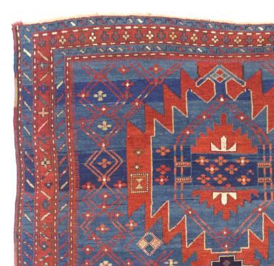 Antique Caucasian Kazak Rug 49 x 72 