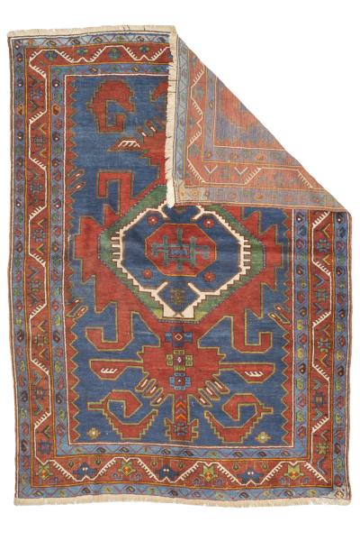 Antique Caucasian Kazak Rug 5 2 x 7 0 