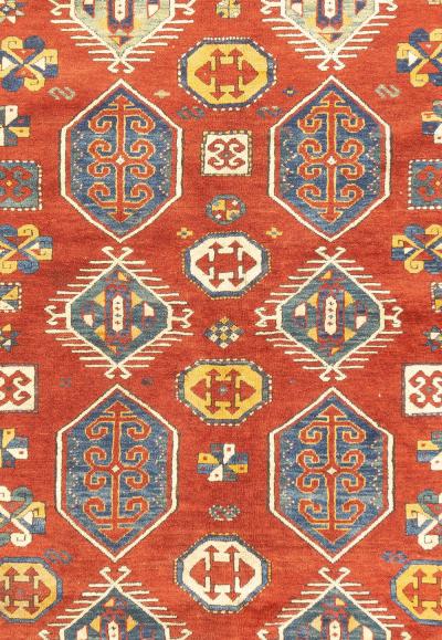 Antique Caucasian Kazak Rug 5 9 x 8 3 