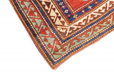 Antique Caucasian Kazak Rug 5 9 x 8 3 